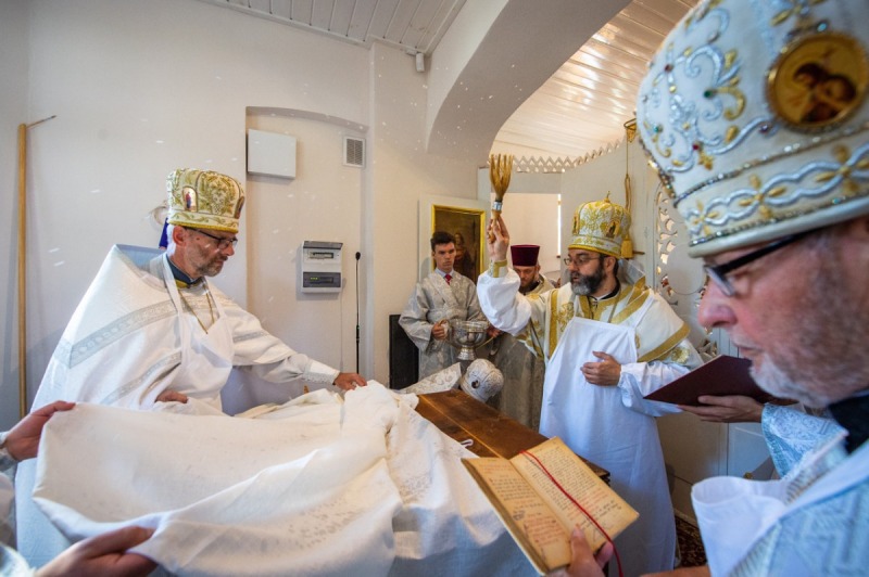 Poświęcenie cmentarnej cerkwi św. Jerzego w Supraślu po remoncie