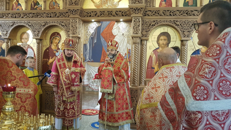Małe poświęcenie wojskowej cerkwi w Białymstoku