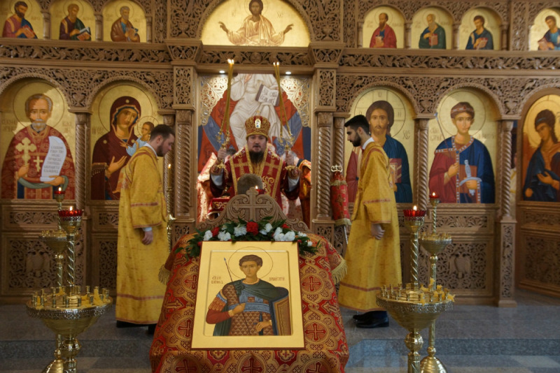 Małe poświęcenie wojskowej cerkwi w Białymstoku