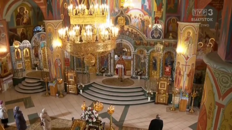 Liturgia prawosławna w cerkwi św. Jana Chrzciciela w Hajnówce