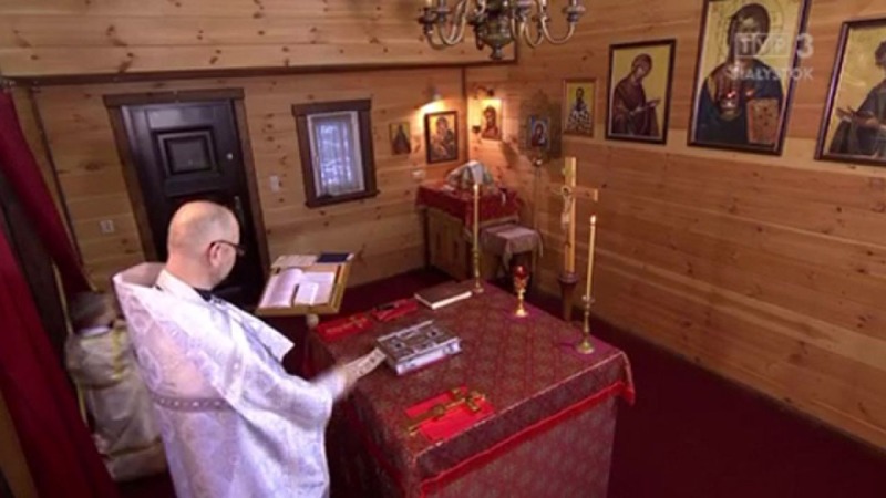 Liturgia prawosławna z klasztoru św. Katarzyny w Zaleszanach