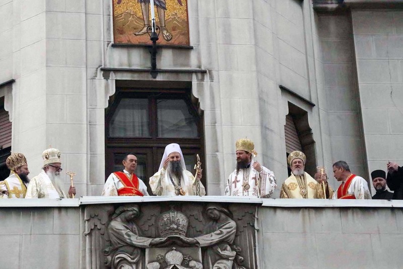 Intronizacja nowego serbskiego patriarchy Porfiriusza