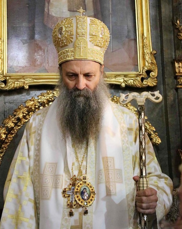 Intronizacja nowego serbskiego patriarchy Porfiriusza