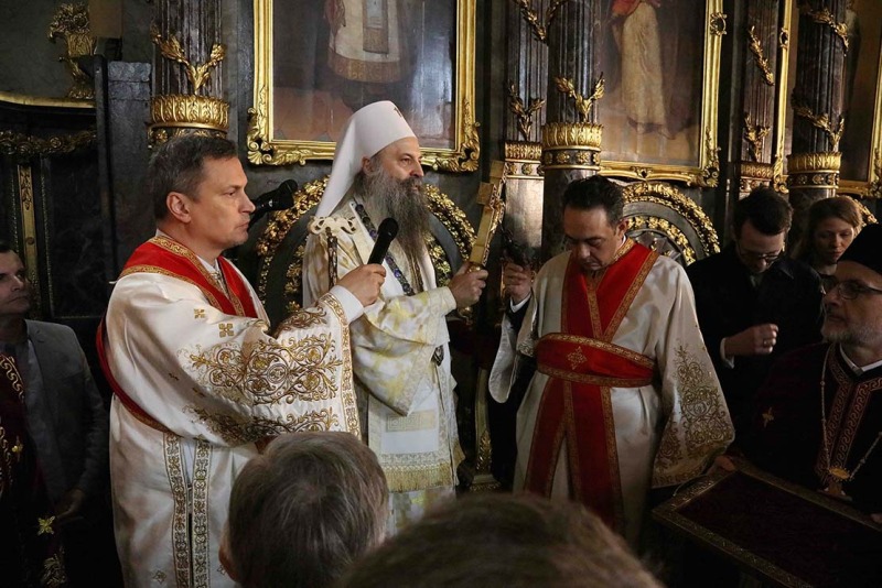 Intronizacja nowego serbskiego patriarchy Porfiriusza