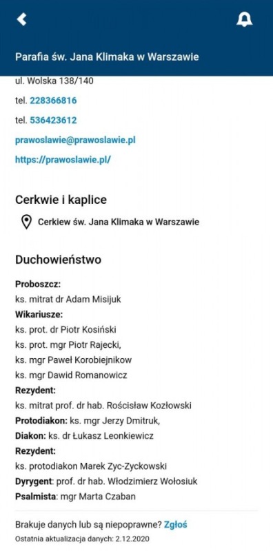 Nowe funkcje aplikacji z kalendarzem cerkiewnym