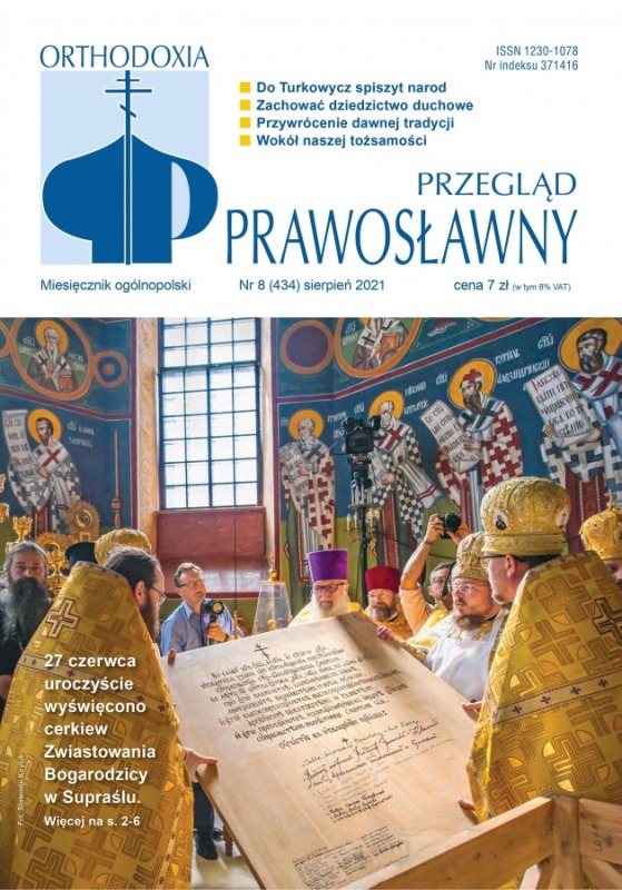 W sierpniowym Przeglądzie Prawosławnym