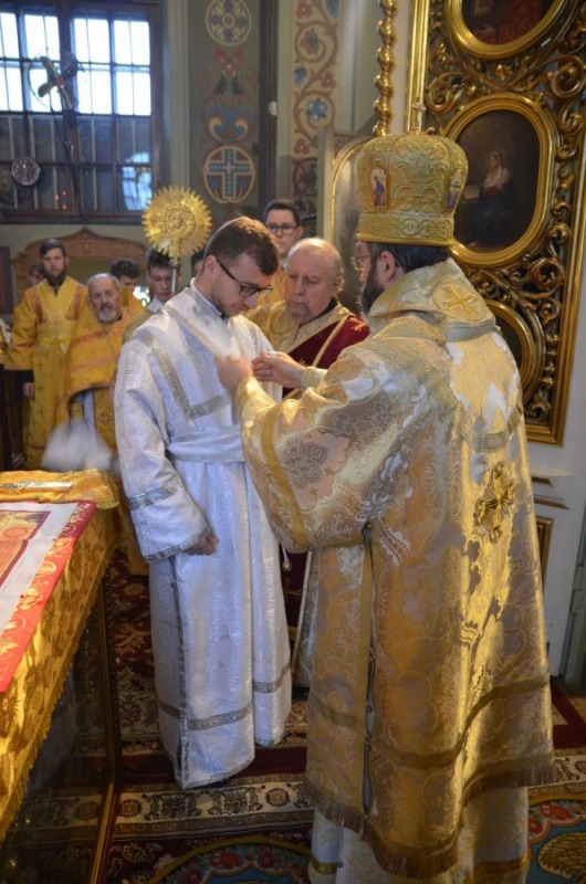 Święcenia diakońskie lektora Michała Gajko.