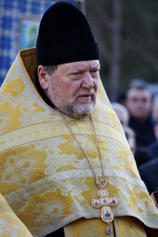 Poświęcenie kamienia węgielnego pod budowę cerkwi w Karakulach