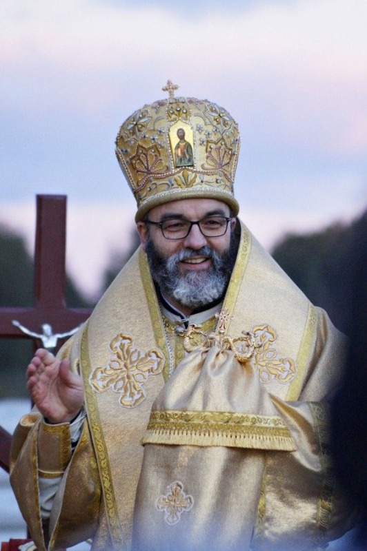 Poświęcenie kamienia węgielnego pod budowę cerkwi w Karakulach