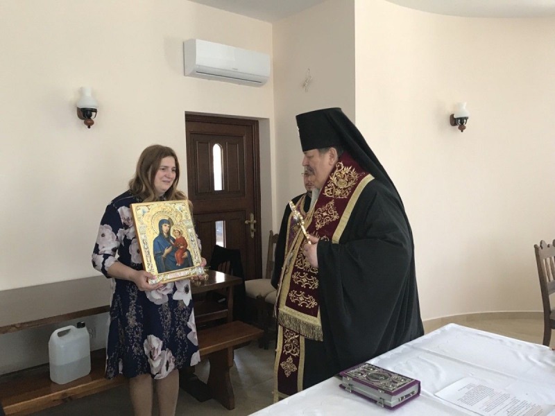 Poświęcenie nowego budynku monasteru w Turkowicach