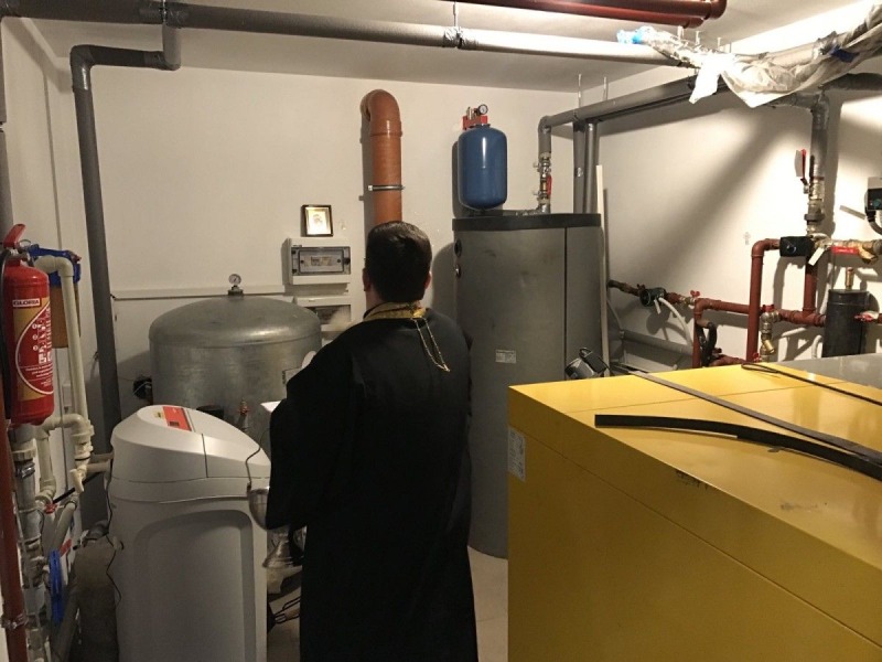 Poświęcenie nowego budynku monasteru w Turkowicach