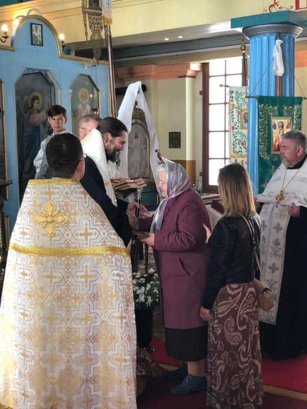 Krzyż upamiętniający 75 rocznicę tragicznej Akcji Wisła