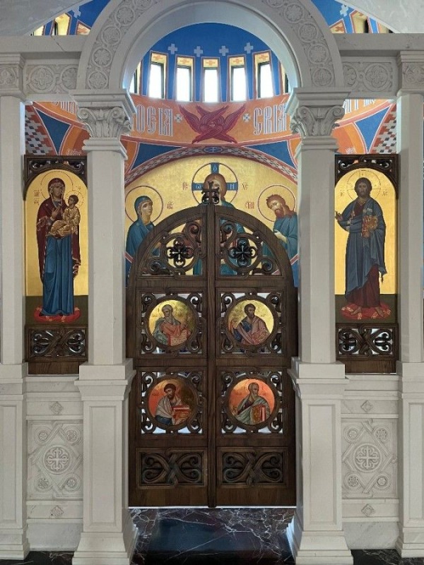Z postępu prac przy cerkwi Hagia Sophia