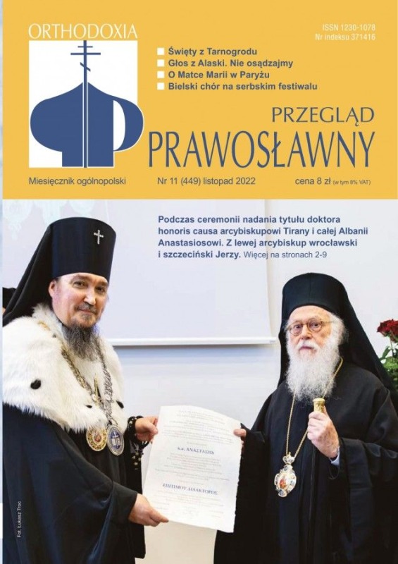 W listopadowym Przeglądzie Prawosławnym