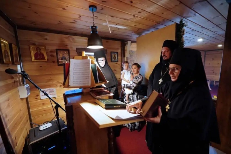Obrzęd założenia riasy w domu zakonnym w Zaleszanach