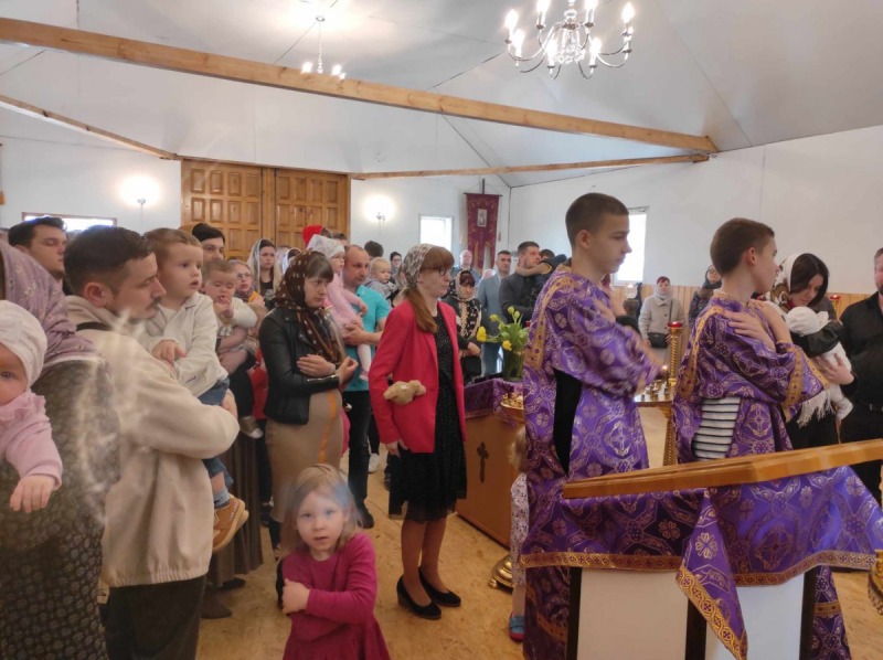 Pierwsza Liturgia Święta w tymczasowej cerkwi w Bielsku-Białej