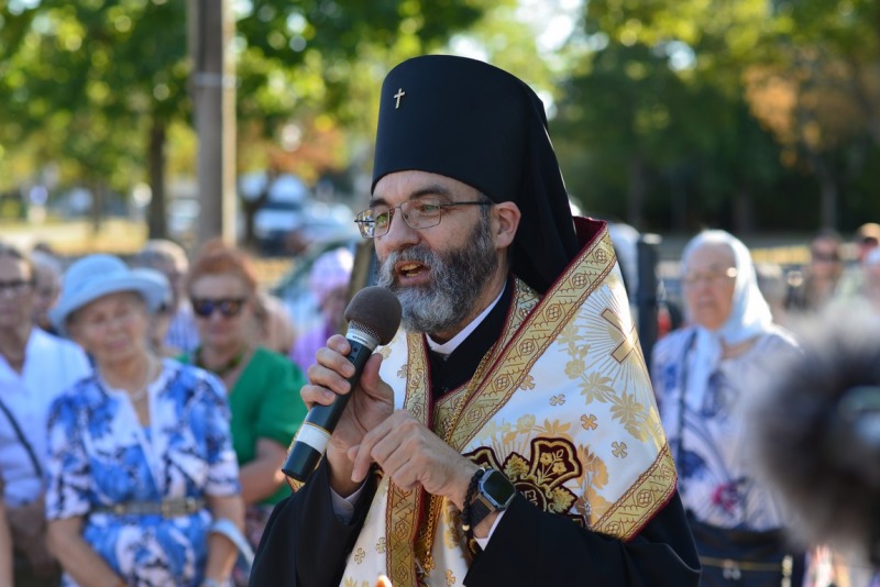 Poświęcenie krzyża na miejscu budowy nowej cerkwi w Białymstoku