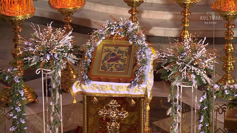 Liturgia prawosławna z cerkwi Zaśnięcia Przenajświętszej Bogurodzicy w Bielsku Podlaskim