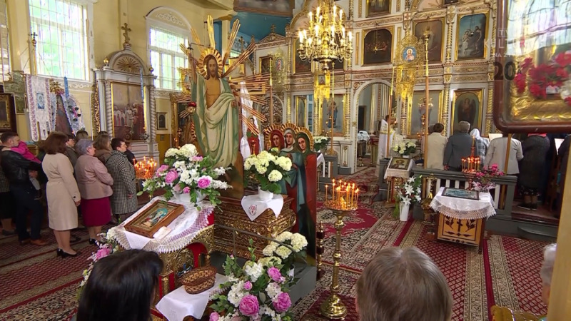 Liturgia prawosławna z cerkwi w Trześciance