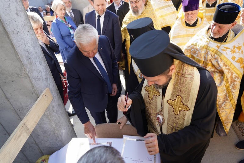 Wmurowanie kamienia węgielnego pod budowę cerkwi na Białostoczku