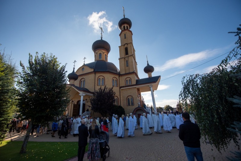 Oświęcenie cerkwi św. Wielkomęczennika Pantelejmona w Zaściankach