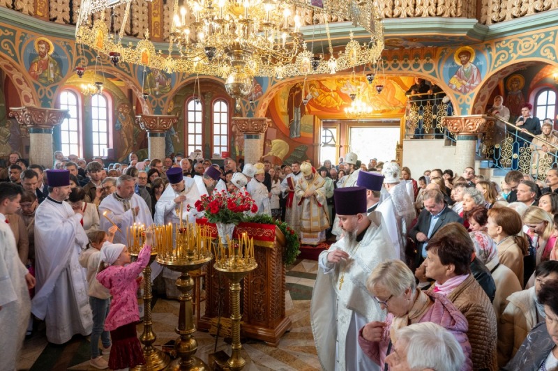 Oświęcenie cerkwi św. Wielkomęczennika Pantelejmona w Zaściankach