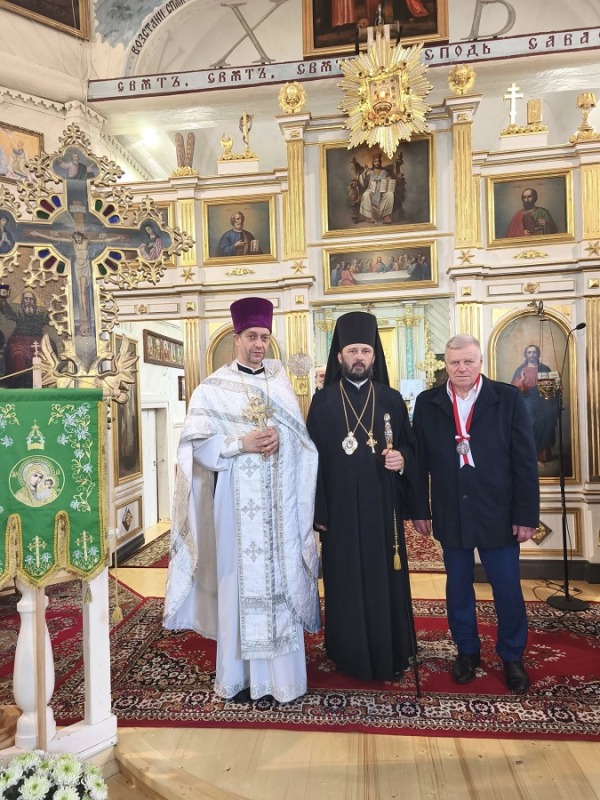 Poświęcenie ołtarza cerkwi w Kuraszewie